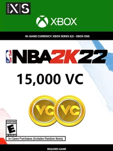 美国篮球2022 NBA 2K22 15000 VC币 XBOX LIVE 兑换码/充值卡 全球