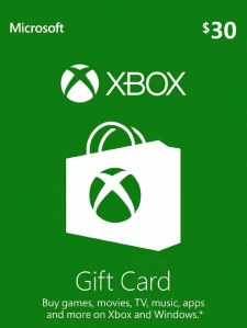 Xbox Live 礼品卡 30 美金 USD Cd-key/兑换码 美国