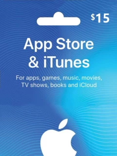 Apple store & iTunes 禮品卡 15 美元 USD Cd-key/兌換碼 美國