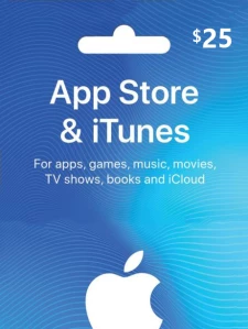Apple store & iTunes Gift Card 25 USD Key United States
