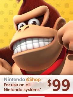任天堂Nintendo eShop 礼品卡 99 USD 预付卡/预付序号 美国