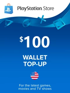 PlayStation Store 禮物卡 100 美金 USD PSN Cd-key/兌換代碼 美國