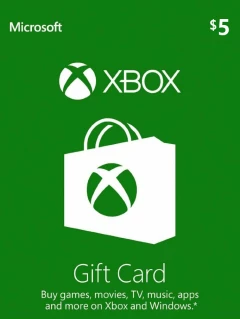 Xbox Live 礼品卡 5 美金 USD Cd-key/兑换码 美国