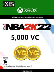 美国篮球2022 NBA 2K22 5000 VC币 XBOX LIVE 兑换码/充值卡 全球