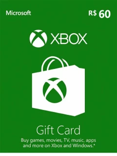 Xbox Live 礼品卡 60 雷亚尔 BRL Cd-key/兑换码 巴西