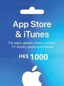Apple store & iTunes Gift Card 1000 HKD Key Hong Kong