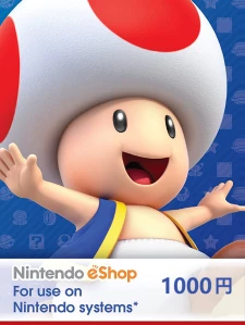 任天堂 Nintendo eShop 禮品卡 1000日元 JPY 預付卡/預付序號 日本