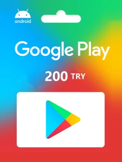 Google Play 儲值卡 200 里拉 TRY Cd-key/兌換代碼 土耳其