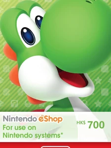 任天堂 Nintendo eShop 禮品卡 700港幣 HKD 預付卡/預付序號 香港