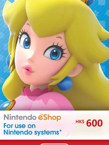 任天堂 Nintendo eShop 禮品卡 600港幣 HKD 預付卡/預付序號 香港
