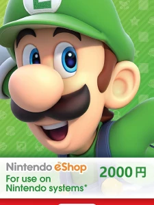 Nintendo eShop Card 2000 JPY Key Japan