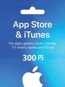 Apple store & iTunes Gift Card 300 JPY Key Japan