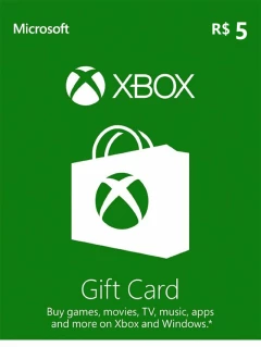 Xbox Live 礼品卡 5 雷亚尔 BRL Cd-key/兑换码 巴西