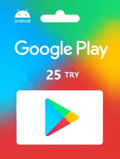 Google Play 礼品卡 25 里拉 TRY Cd-key/兑换代码 土耳其