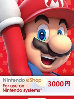 任天堂 Nintendo eShop 禮品卡 3000日元 JPY 預付卡/預付序號 日本