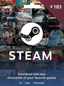 Steam Wallet Gift Card 183 CNY Steam Key China