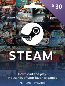 Steam Wallet Gift Card 30 CNY Steam Key China