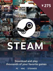 Steam Wallet Gift Card 275 CNY Steam Key China